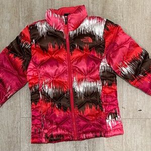 The North Face Kids Puffer Jacket - Red and Brown
